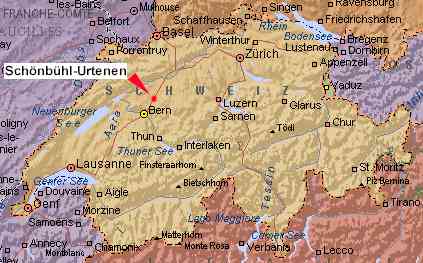 Schönbühl-Urtenen liegt nördlich von Bern